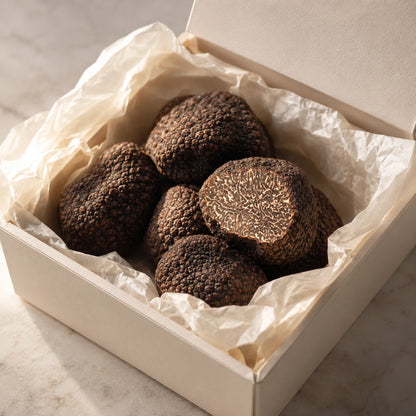 Black Moscato Truffle Tuber brumale for b2b, chefs, restaurants, distributors, food services